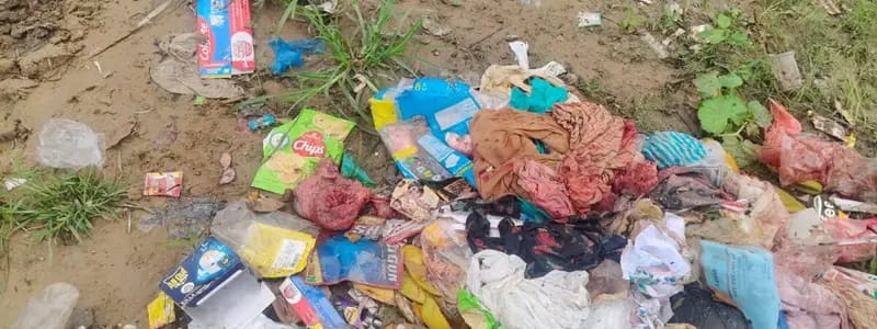 स्याना में बायोमेडिकल वेस्ट का खुले में पड़े होने के फोटो सोशल मीडिया पर वायरल