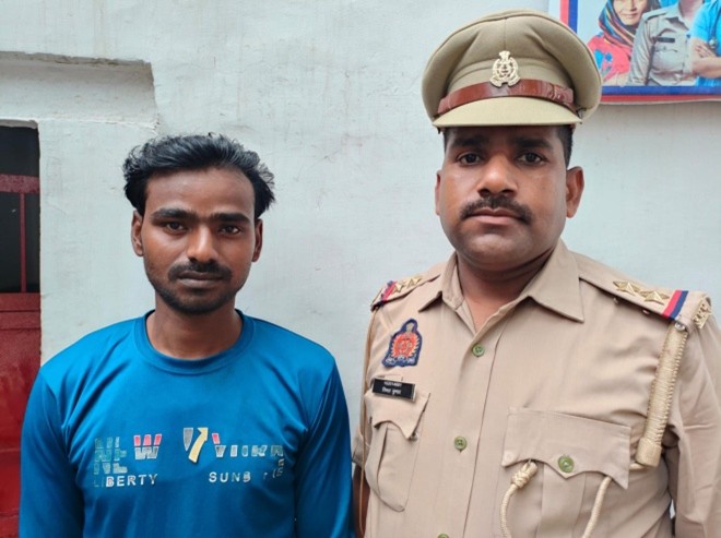 रसूलपुर पुलिस टीम द्वारा गैंगस्टर एक्ट में वाँछित अभियुक्त आमिर को किया गिरफ्तार