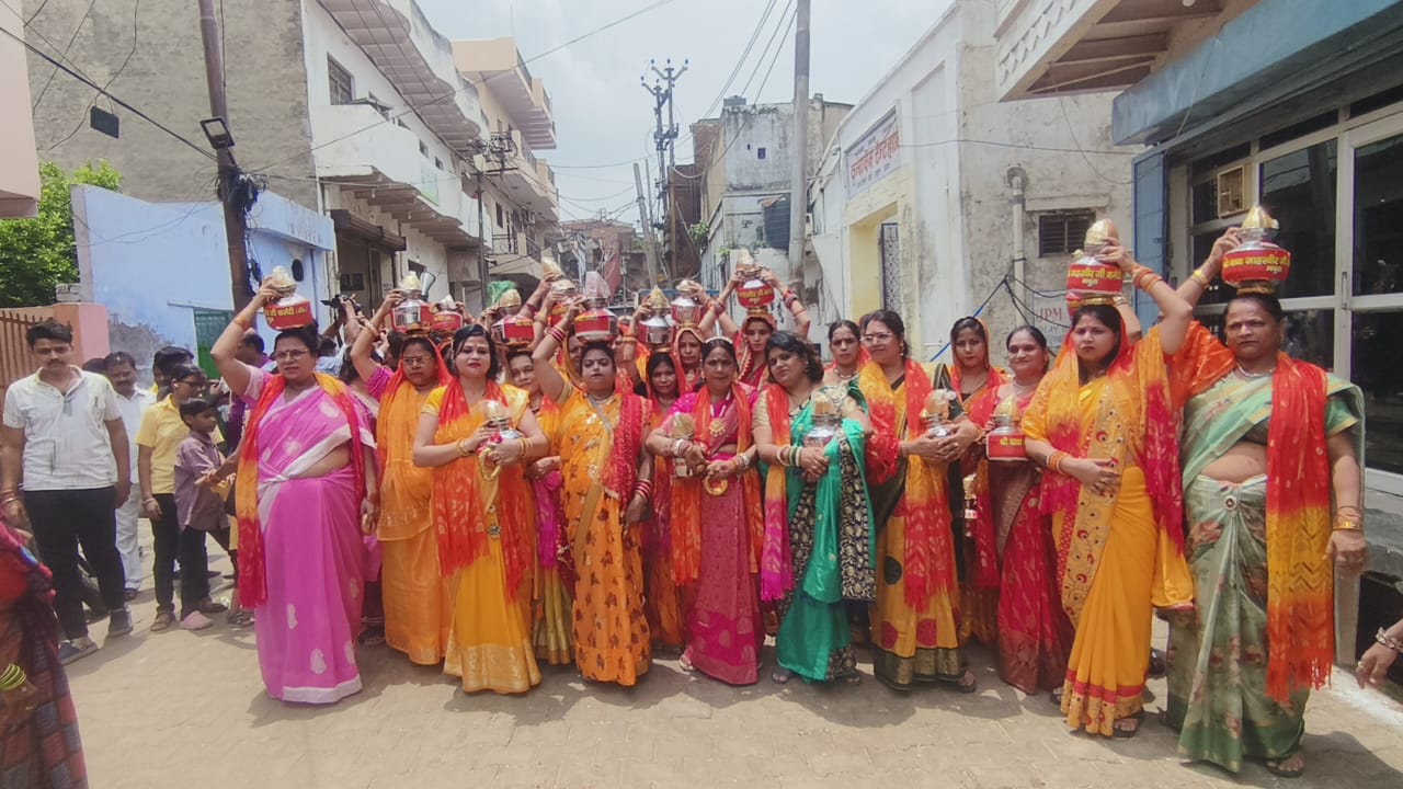 धूमधाम से निकली बाबा जाहरवीर जी की शोभायात्रा एवं कलश यात्रा