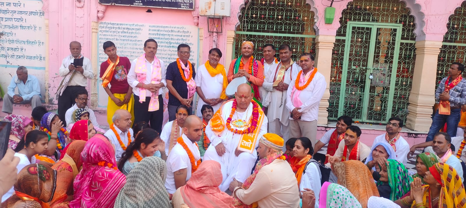रमेश बाबा पहुंचे बलदेव जोरदार हुआ स्वागत