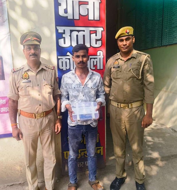 थाना उत्तर पुलिस टीम द्वारा अवैध असलहा सहित एक अभियुक्त हरिओम उर्फ गुड्डा बाबू को किया गिरफ्तार