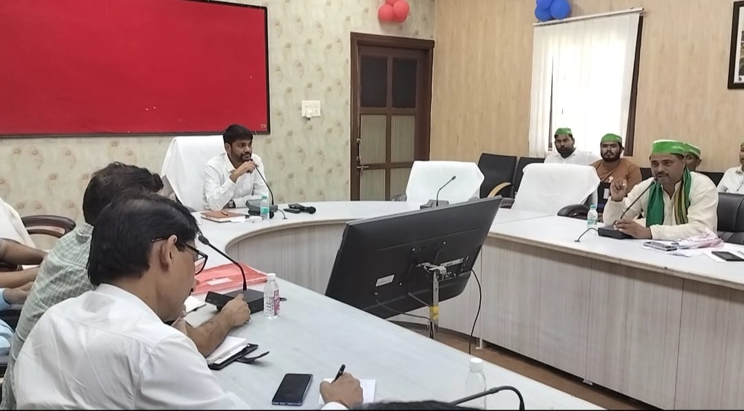 एडीएम पंकज वर्मा की अध्यक्षता में हुई भारतीय किसान यूनियन भानू की बैठक