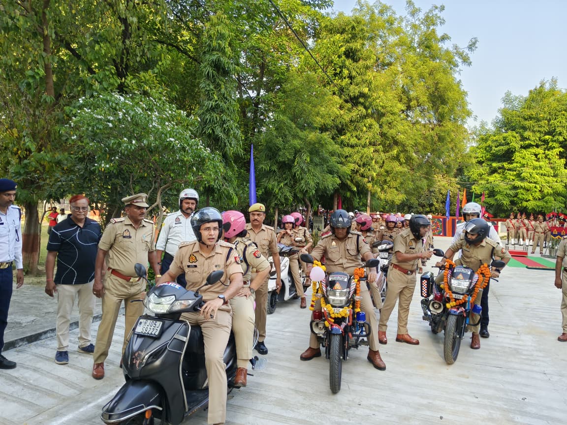 मिशन शक्ति फेज-5.0 के तहत महिला पुलिस बाइक रैली का भव्य आयोजन