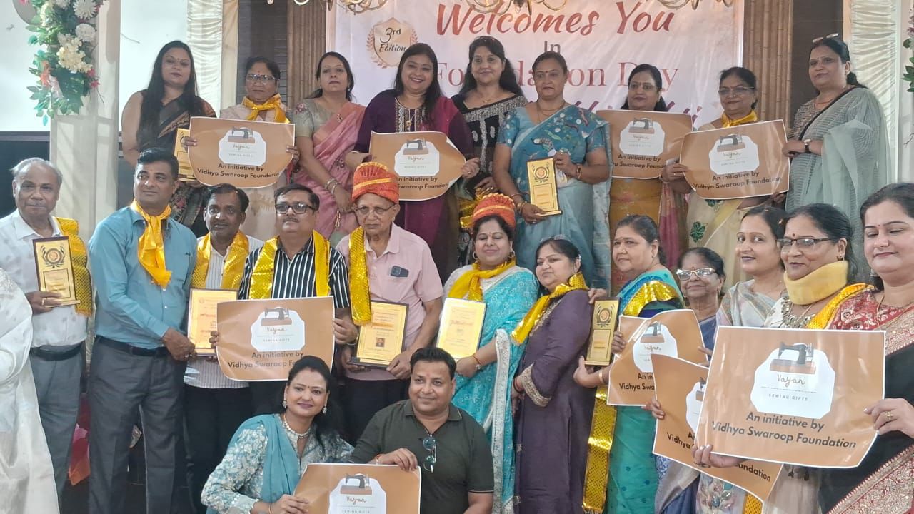 विद्या स्वरूप फाउंडेशन ने नारी एक अभिव्यक्ति थीम पर मनाया स्थापना दिवस