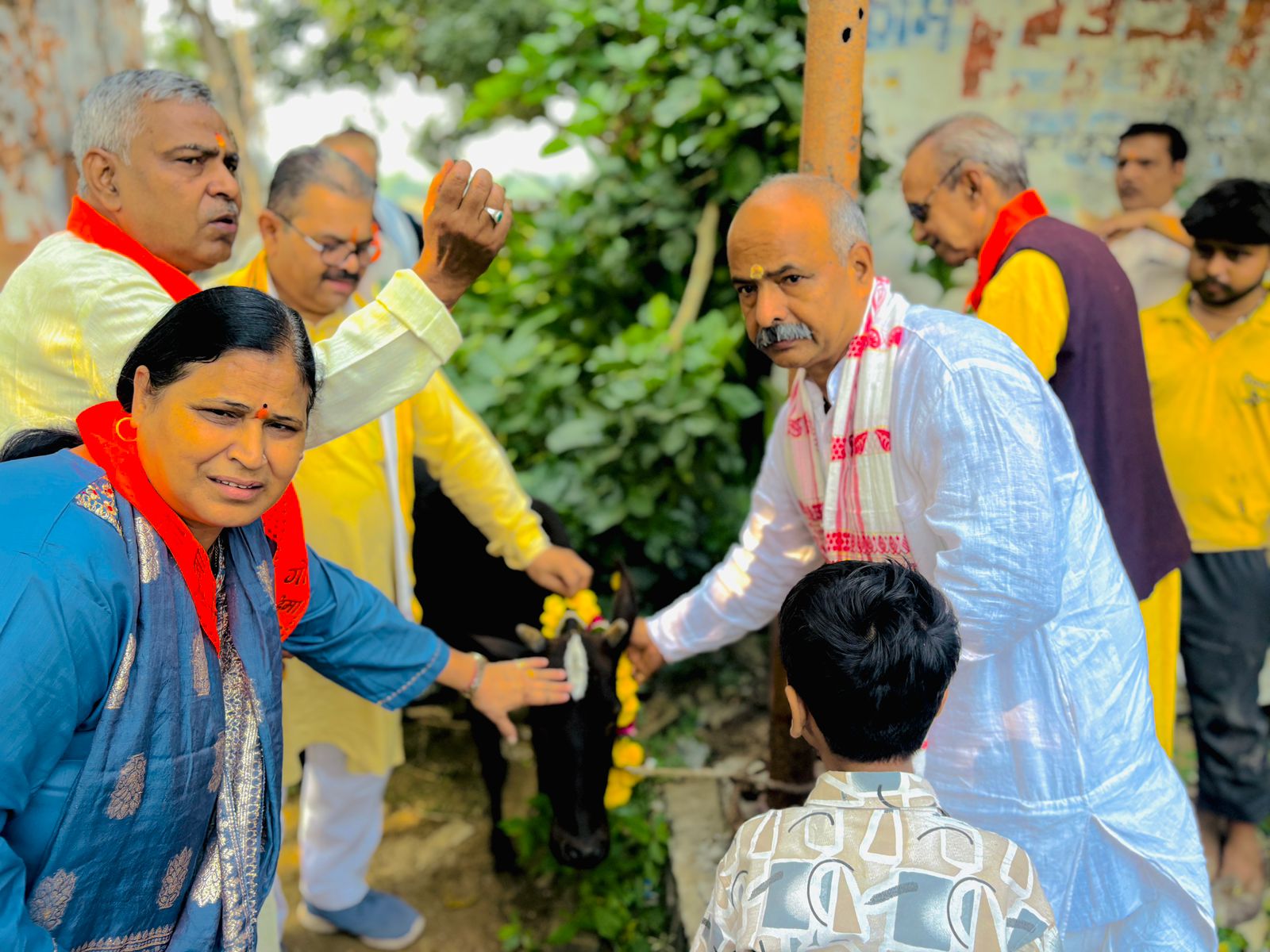 गौ सेवा मित्र मंडली के तत्वाधान मे दिव्य एवं भव्य संगीतमम सुंदरकांड पाठ गौ पूजन एवं हवन यज्ञ का आयोजन