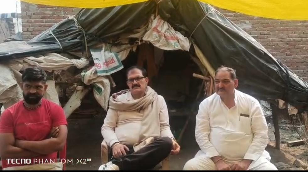 जिला पंचायत अध्यक्ष किशन चौधरी ने दुष्कर्म पीड़िता के परिवार से की मुलाकात और दिलाया न्याय का भरोसा