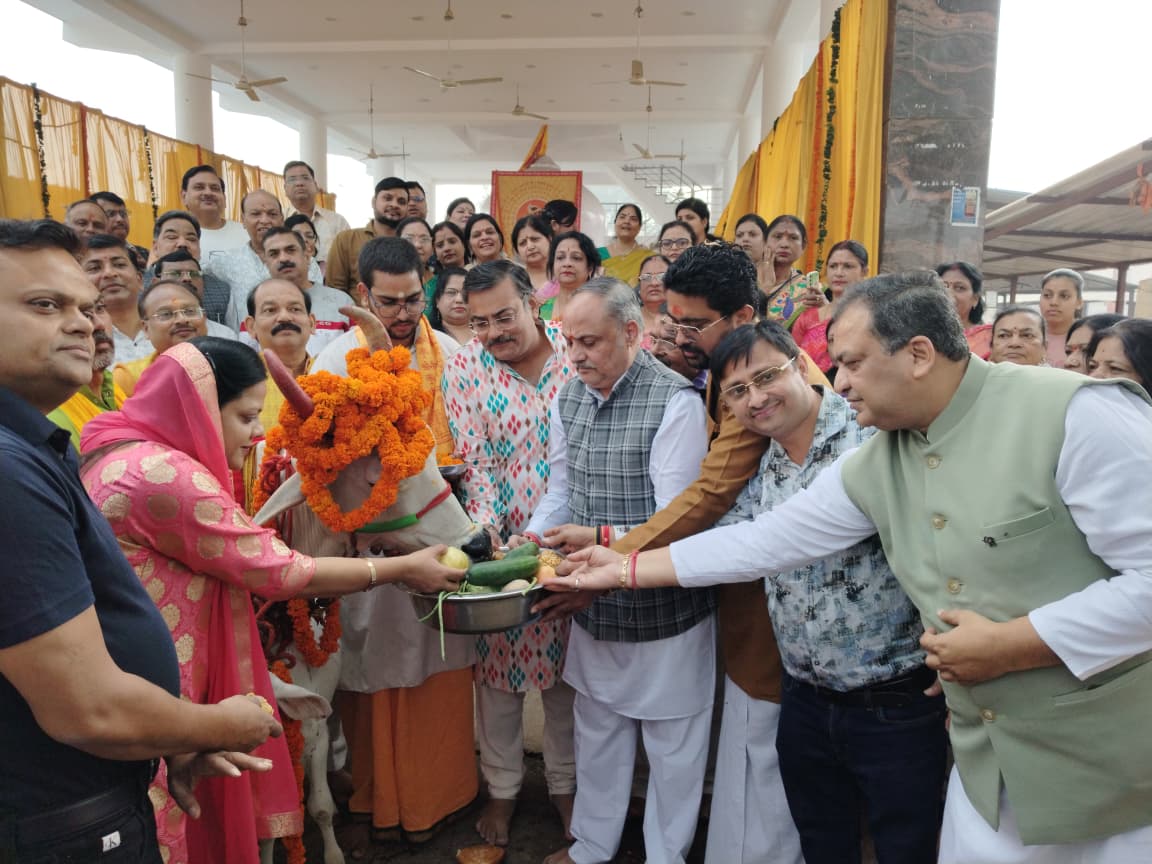 गोवर्धन धाम में होने वाले दो दिवसीय छप्पन भोग मनोरथ महोत्सव की सफलता हेतु विशेष सेवा आयोजन
