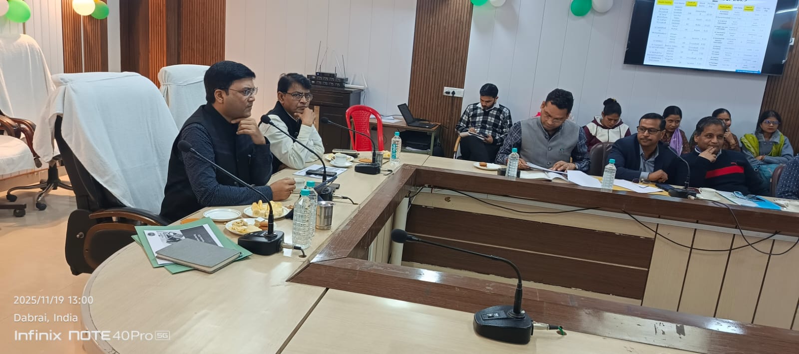 मुख्य विकास अधिकारी द्वारा आयुष्मान आरोग्य मंदिर पर तैनात सी० एच० ओ० के त्रैमासिक समीक्षा की बैठक की गयी