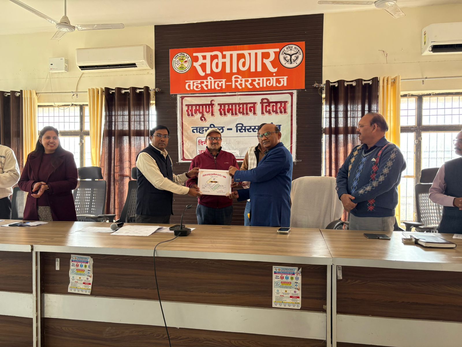 सिरसागंज में 8 सुपरवाइजरों ने अपने अपने बूथो के 100 प्रतिशत गणना प्रपत्र का कार्य पूर्ण