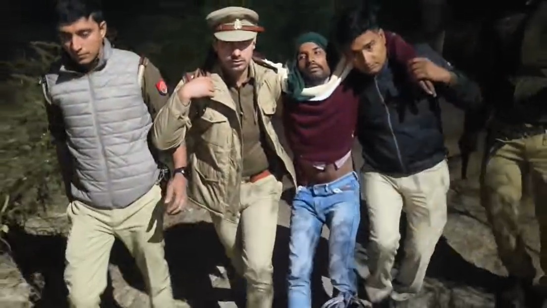 थाना रामगढ़ पुलिस टीम द्वारा अंतर्जनपदीय चोर  मुठभेड़ के दौरान किया गिरफ्तार