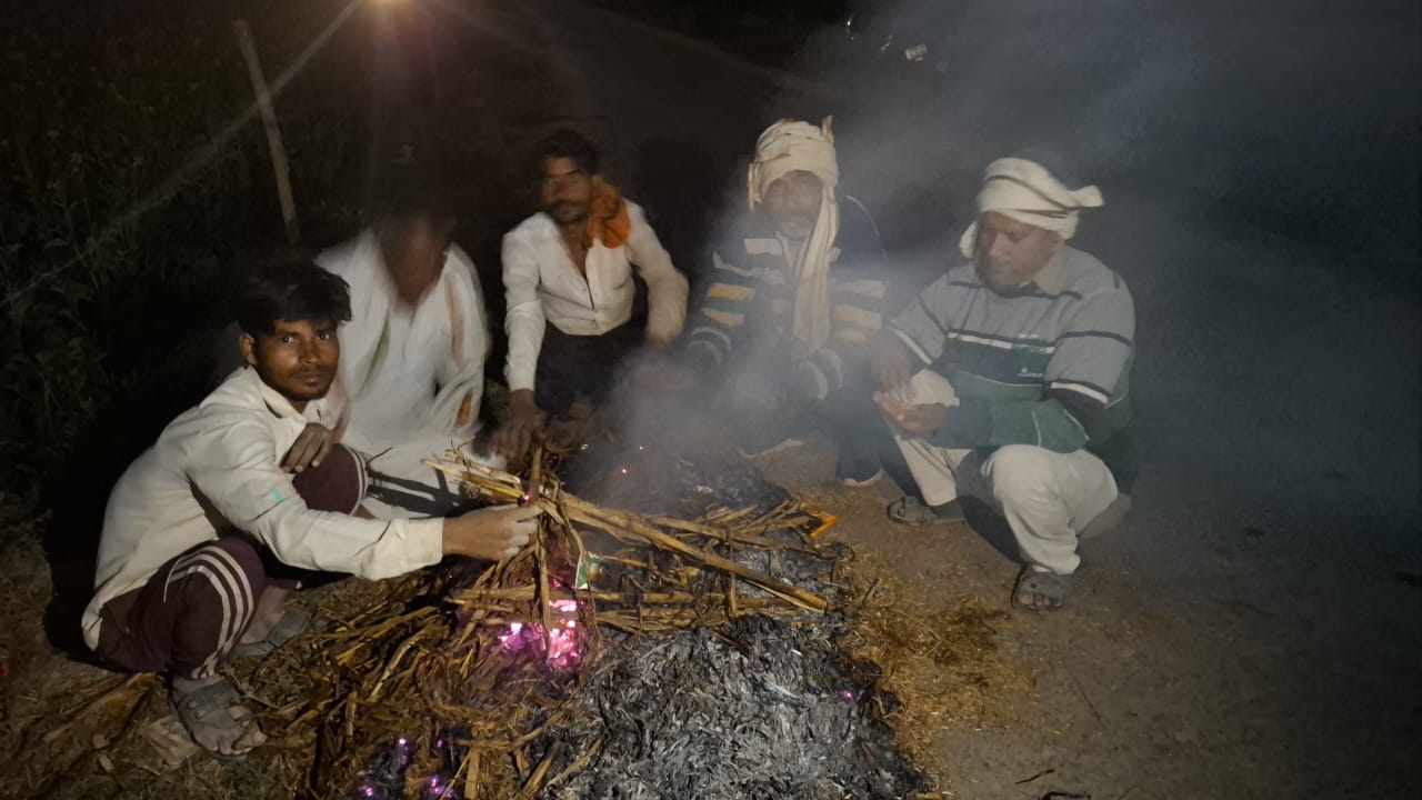 खेतों पर सरहद जैसी पहरेदारी, टॉर्च-डंडा लेकर किसान कर रहे चौकीदारी