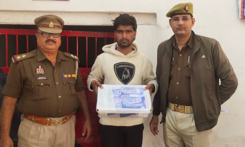 रसूलपुर पुलिस टीम द्वारा 01 अभियुक्त को चोरी के सामान सहित किया गिरफ्तार