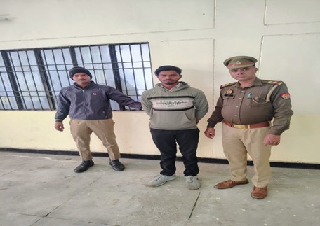 थाना अरांव पुलिस टीम द्वारा महिला संबंधी अपराध में वांछित 1 अभियुक्त अंशुल को  किया गिरफ्तार