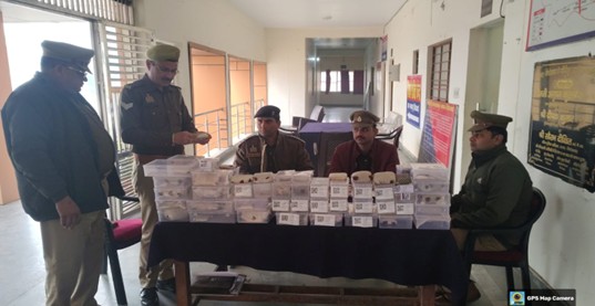 मक्खनपुर पुलिस टीम द्वारा जुआ/सट्टा के कुल 70 अभियोगों से सम्बन्धित माल मुकदमाती कीमत करीब 130940 /- रूपये का नियमानुसार कराय गया निस्तारण