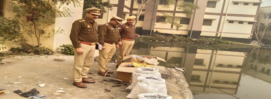 मक्खनपुर पुलिस टीम द्वारा पंजीकृत 285/25 से सम्बन्धित माल 01 कुन्तल 25 किलोग्राम व 2.5 बोरे वजन करीब 49 किलो 580 ग्राम विस्फोटक पदार्थ का माल नियमानुसार निस्तारण कराया