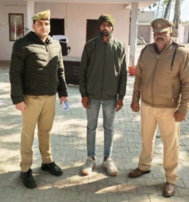 थाना मटसेना पुलिस टीम द्वारा वांछित अभियुक्त को किया गया गिरफ्तार