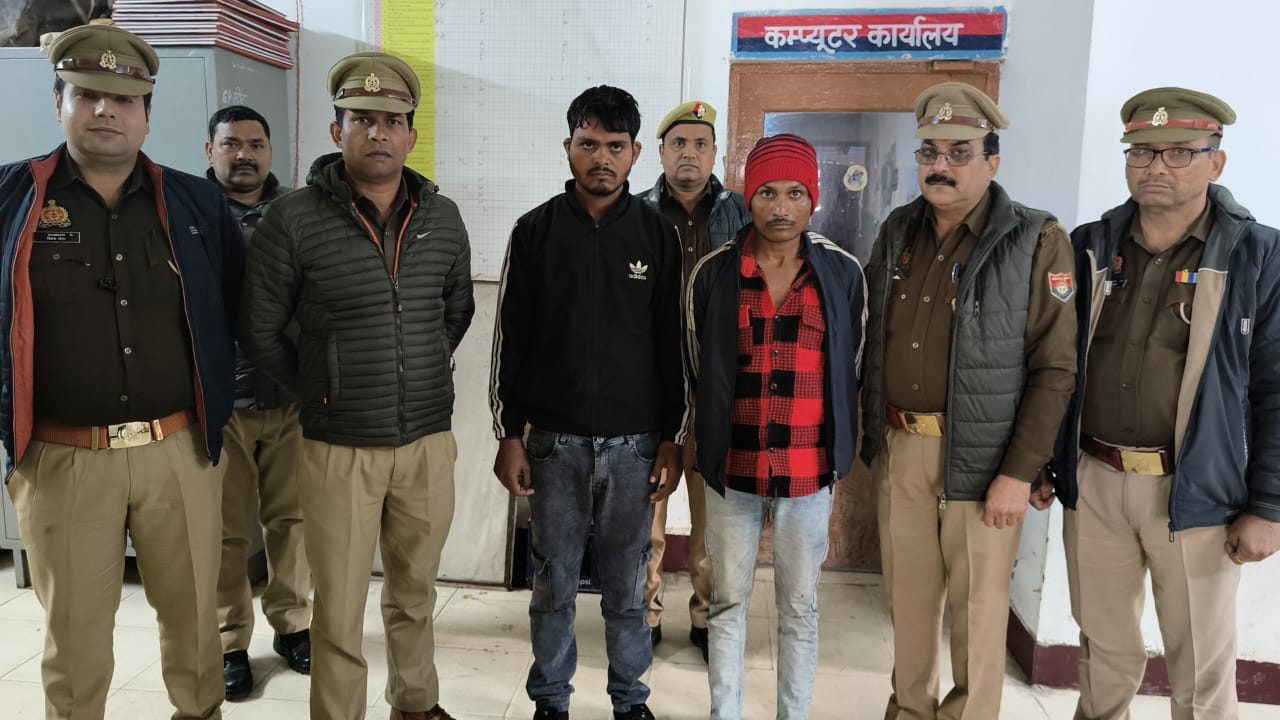 गोवर्धन पुलिस व स्वाट टीम ने व्यापारी पर फायर करने वाले दो अभियुक्तों को भेजा जेल