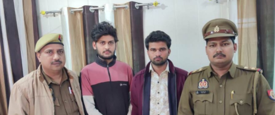 थाना शिकोहाबाद पुलिस टीम द्वारा चैकिंग के दौरान दो अभियुक्तगण को अवैध असलहा सहित किया गिरफ्तार