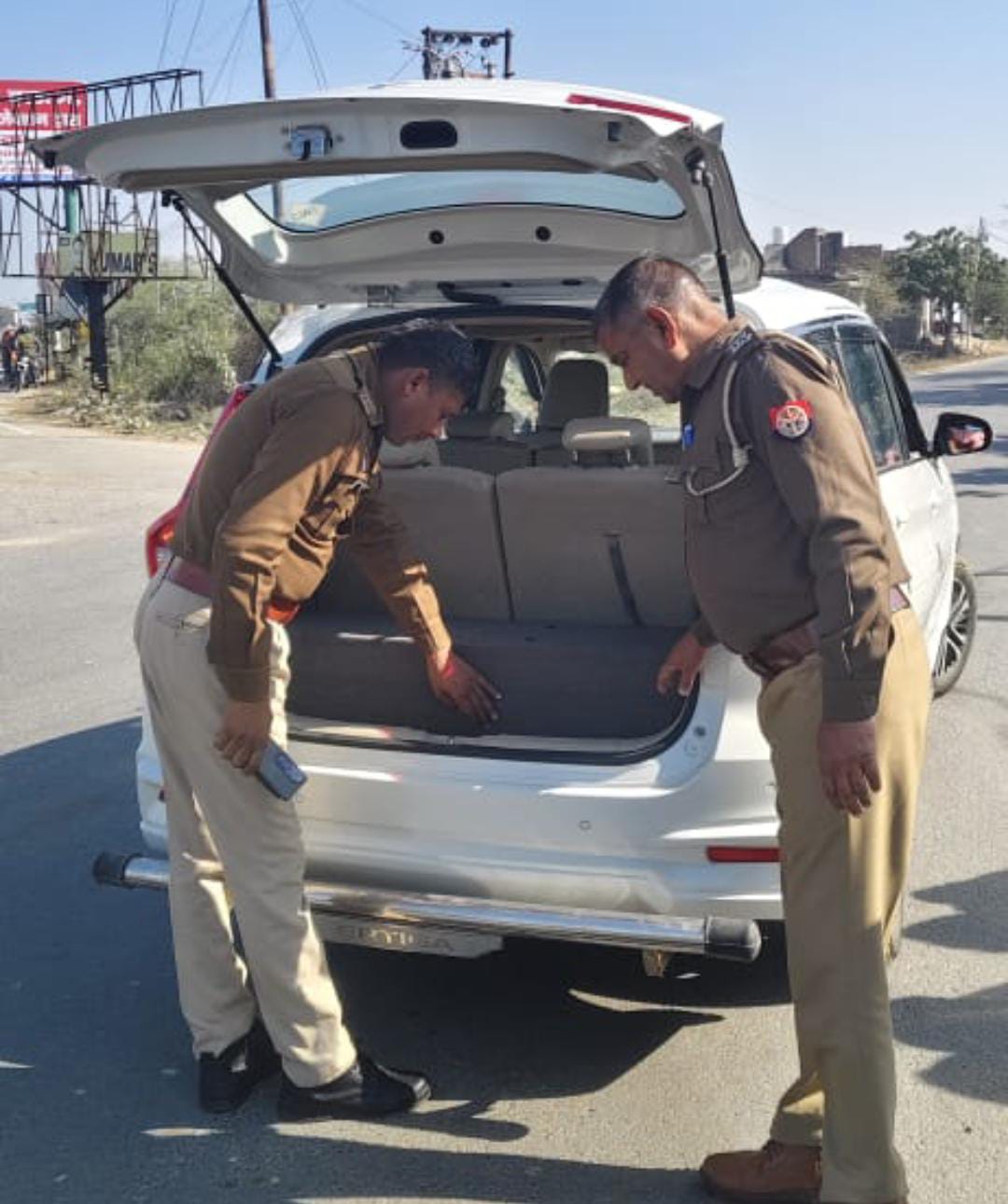 अडींग बाईपास पर चले पुलिस  चेकिंग अभियान से संदिग्धों में मचा हड़कंप