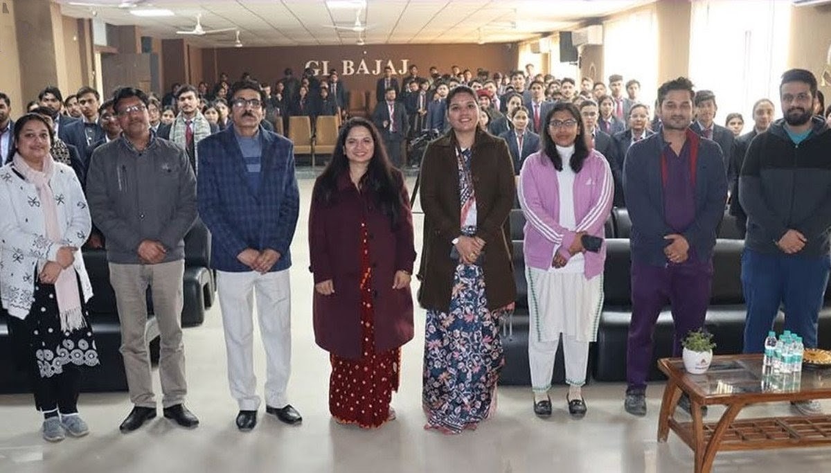 जीएल बजाज के संकाय सदस्यों और विद्यार्थियों को किया कैंसर से जागरूक