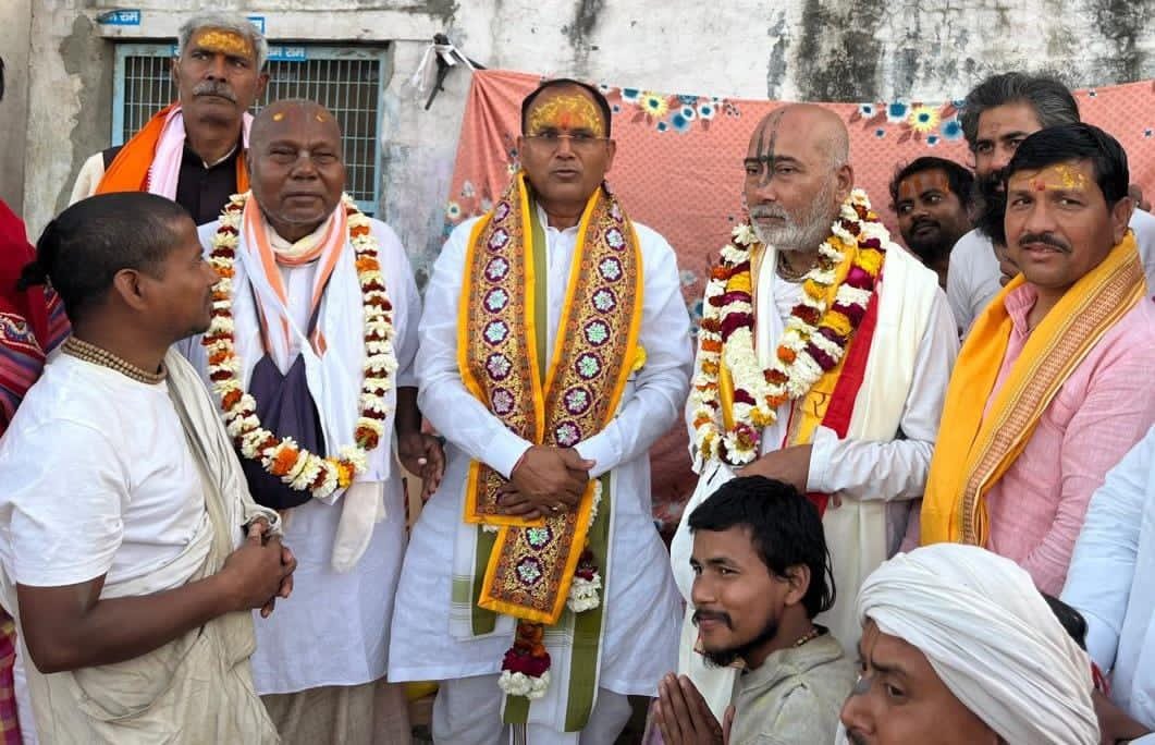 जतीपुरा कदमखंडी आश्रम के महंत बने चैतन्य कृष्ण दास