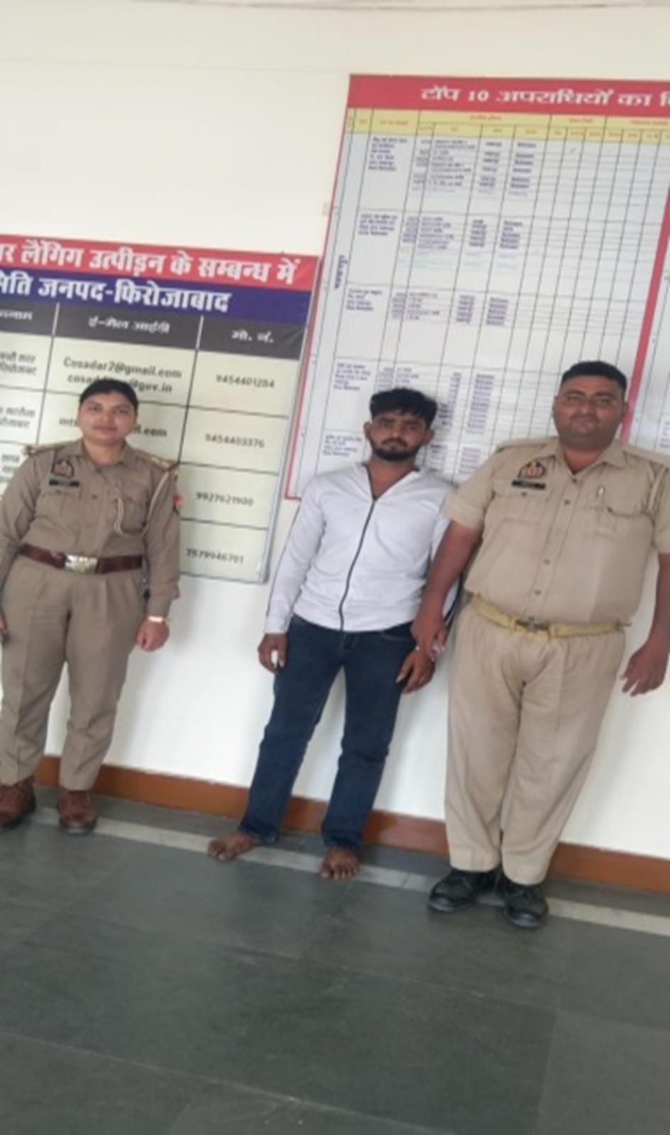 थाना मक्खनपुर पुलिस टीम द्वारा वांछित अभियुक्त रितिक उर्फ मौना को किया गिरफ्तार