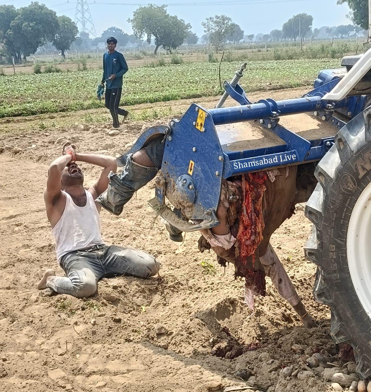 खेत में काम करते समय एक दर्दनाक हादसे ने पूरे गांव को झकझोर कर रख दिया