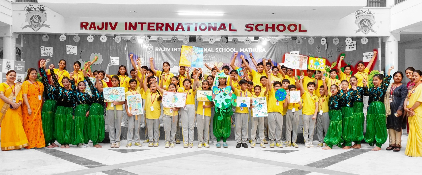 आरआईएस के छात्र-छात्राओं ने लिया पर्यावरण संरक्षण का संकल्प, विश्व पृथ्वी दिवस पर हमारी शक्ति हमारा ग्रह पर प्रस्तुत की नाटिका