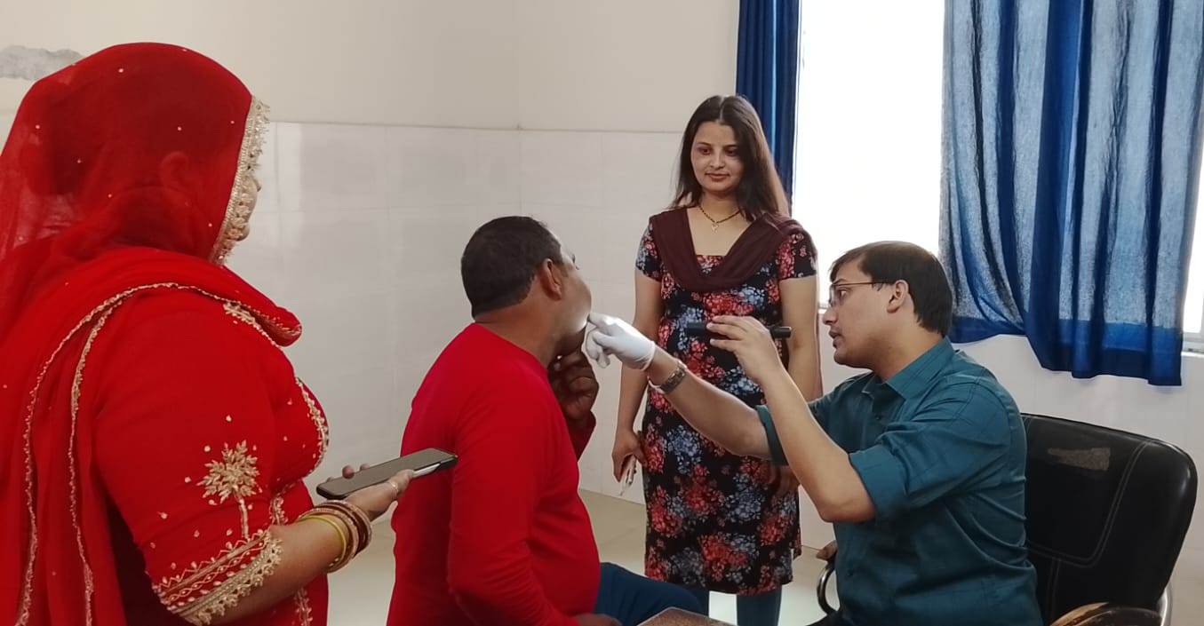 केडी हॉस्पिटल में 50 से अधिक मरीजों की हुई मुख कैंसर की जांच