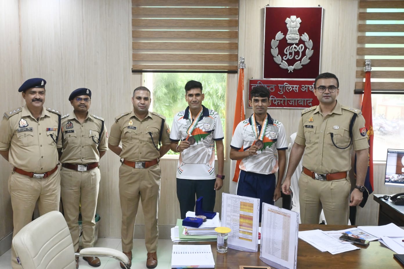 ऑल इंडिया पुलिस पेंचक सिलाट प्रतियोगिता में फिरोजाबाद के दो मुख्य आरक्षियों ने जीता कांस्य पदक