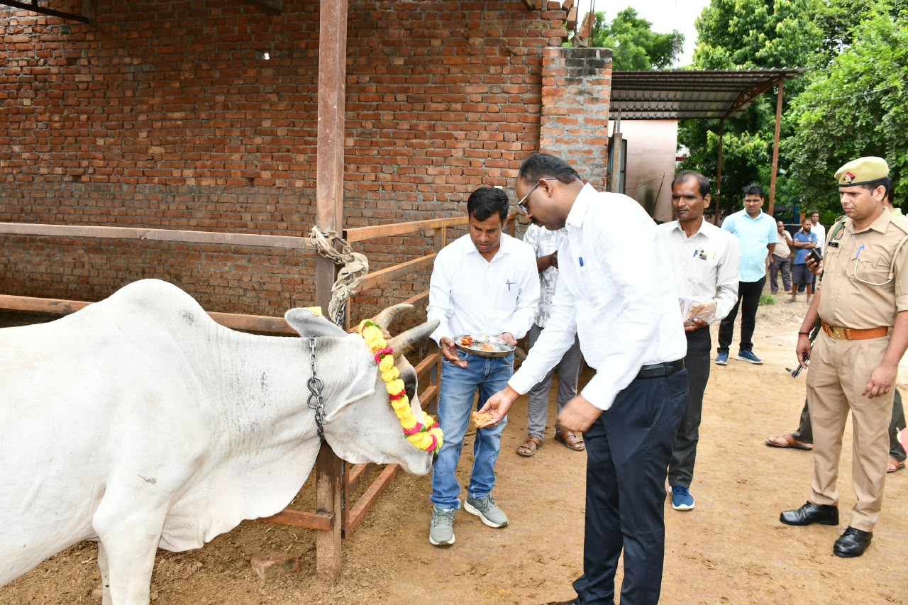 हाथवंत गौशाला में गंदगी और कीचड़ देख डीएम नाराज, पंचायत सेक्रेटरी पर कार्रवाई के निर्देश